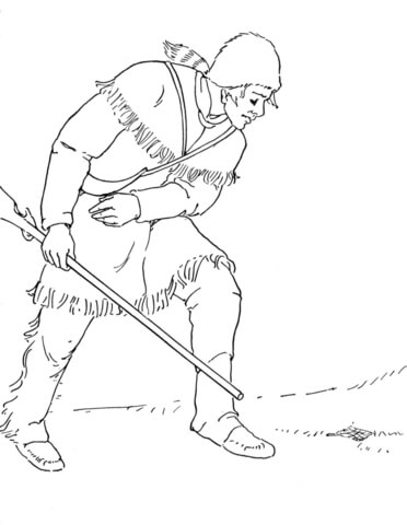 Daniel Boone Coloring page