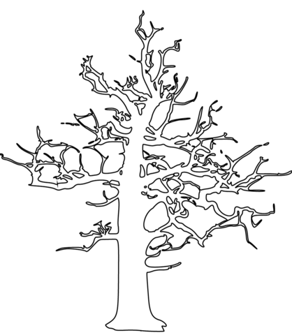 Dead Tree Coloring page