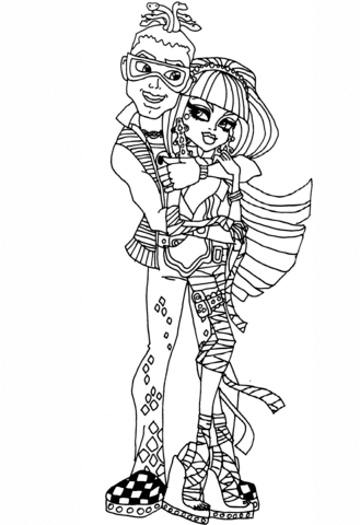 Deuce and Cleo Coloring page