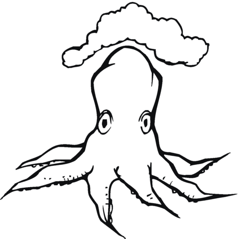 Octopus 5 Coloring page
