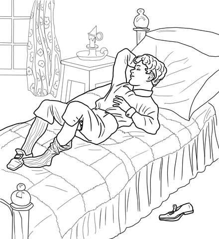 Diddle Diddle Dumpling my Son John Coloring page