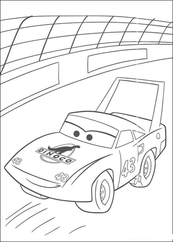 Strip "The King" Weathers Coloring page
