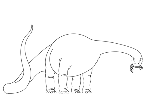 Diplodocus dino Coloring page