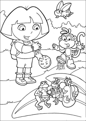 Sticky Cookie  Coloring page