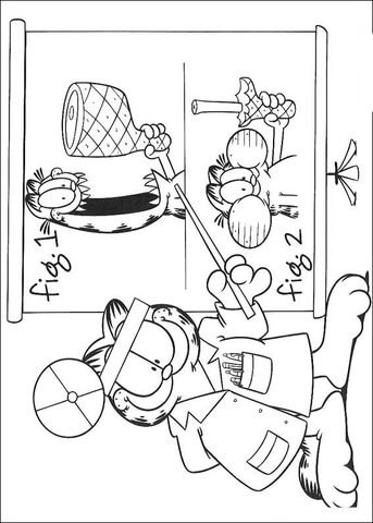 Doctor Garfield  Coloring page