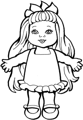 Doll  Coloring page