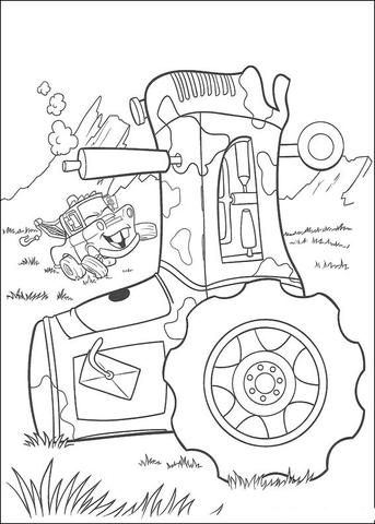 Tractor  Coloring page