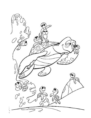 Dory Play Hide And Seek  Coloring page