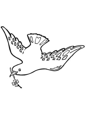 Dove of Peace Coloring page