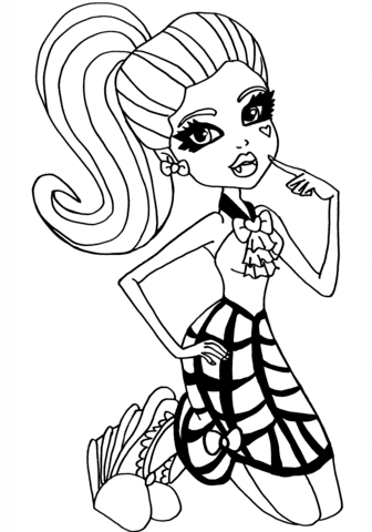 Draculaura Dot Dead Gorgeous Coloring page