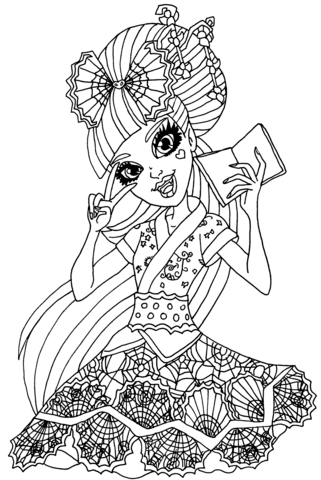 Draculaura Exchange Student Coloring page