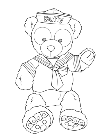 Duffy The Disney Bear Coloring page