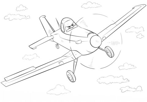 Dusty Crophopper Coloring page