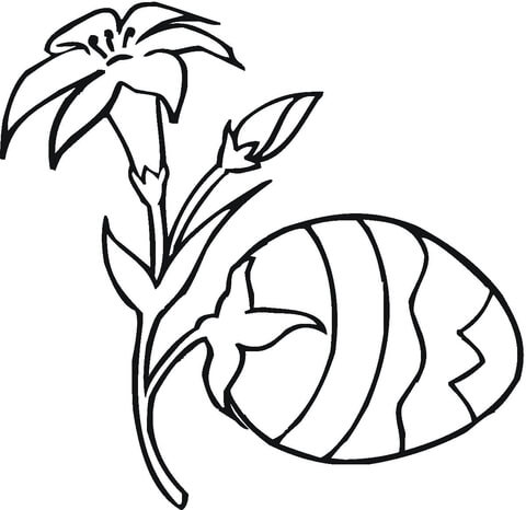 Easter Egg Plant Coloring page