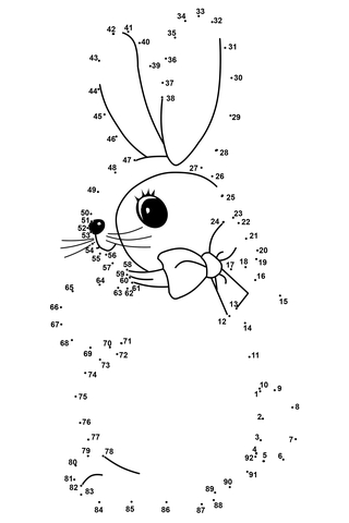 Easter Rabbit Dot to dot