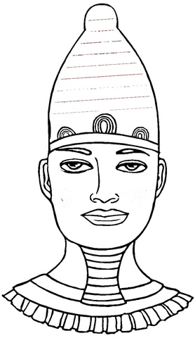 Egyptian Pharaoh  Coloring page