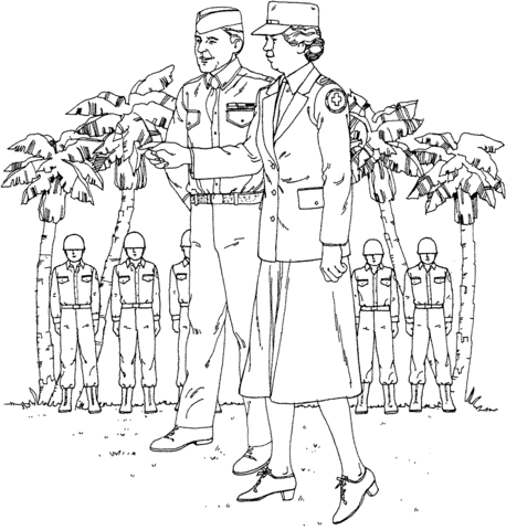 Eleanor Roosevelt  Coloring page