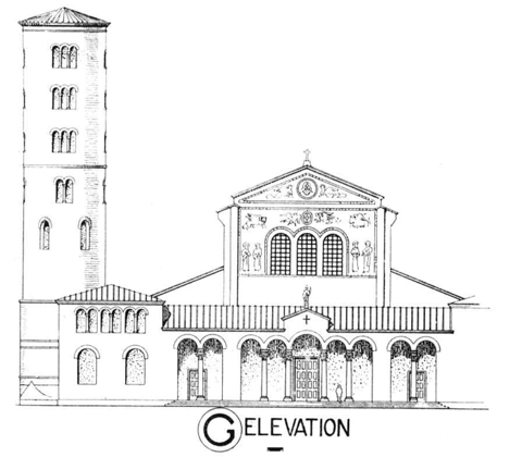 Elevation  church  Coloring page
