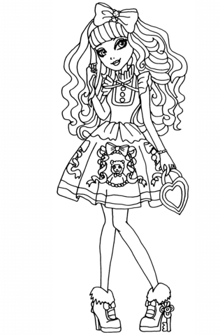 Ever After High Blondie Locks Coloring page