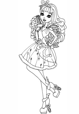 Ever After High Cupid Coloring page