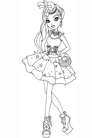Ever After High Duchess Swan Coloring page
