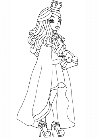 Ever After High Legacy Day Apple Coloring page