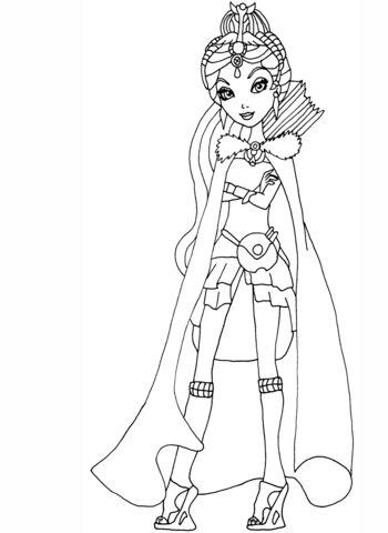 Ever After High Legacy Day Raven Coloring page