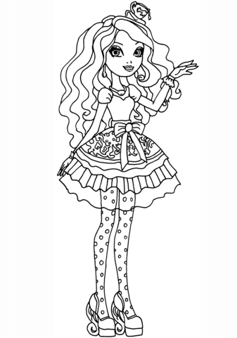 Ever After High Madeline Hatter Coloring page