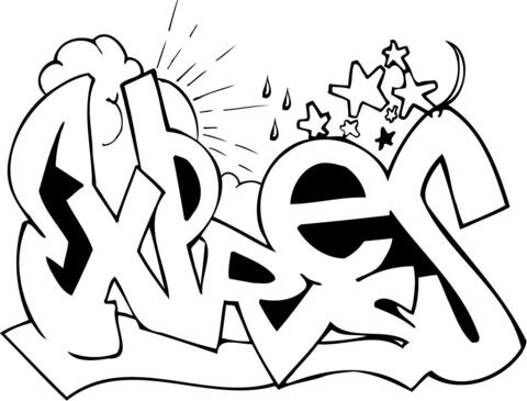Expres Graffiti  Coloring page
