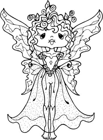Fairy Standing Coloring page