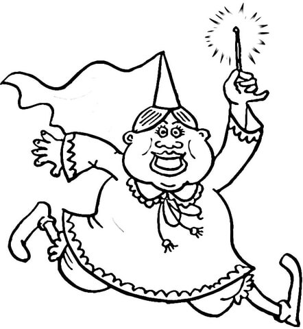 Fairy Tale Stick  Coloring page