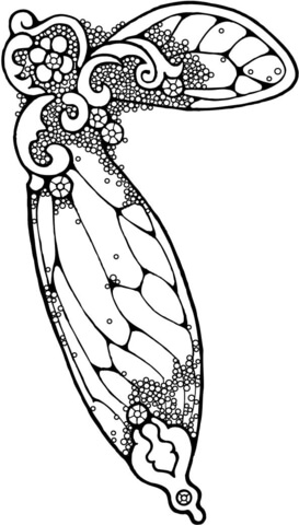 Fairy Wing Coloring page