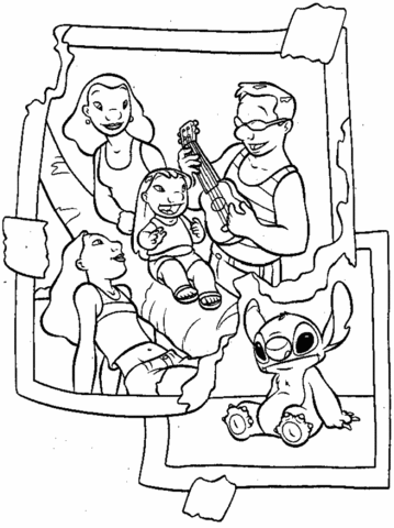 Family Photo  Coloring page