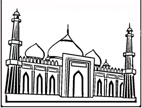 Taj Mahal  Coloring page