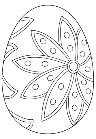 Fancy Easter Egg Coloring page