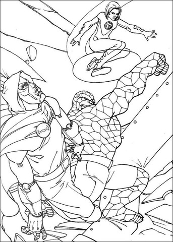 Fantastic For Are Fighting Together  Coloring page