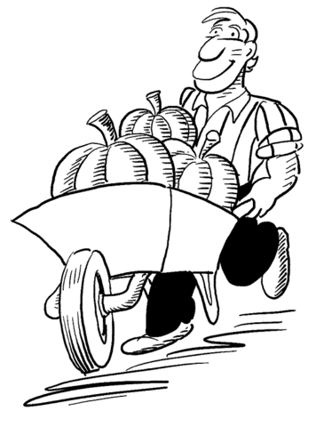 Farmer  Coloring page