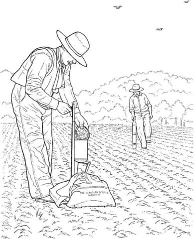 Farming  Coloring page