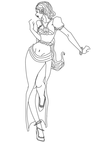 Fashion Girl Coloring page