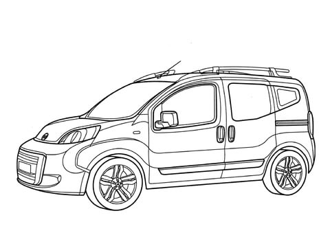 Fiat P08  Coloring page