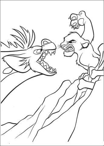 Fighting  Coloring page