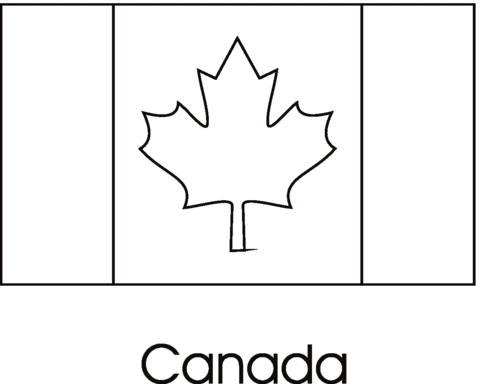 Canada Flag Coloring page