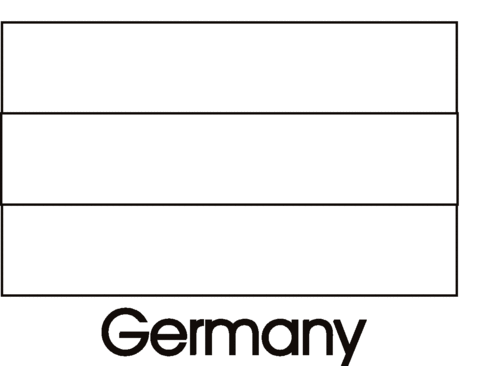 Germany Flag  Coloring page