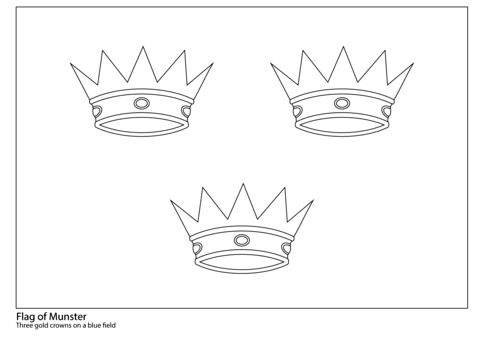 Flag of Munster Coloring page