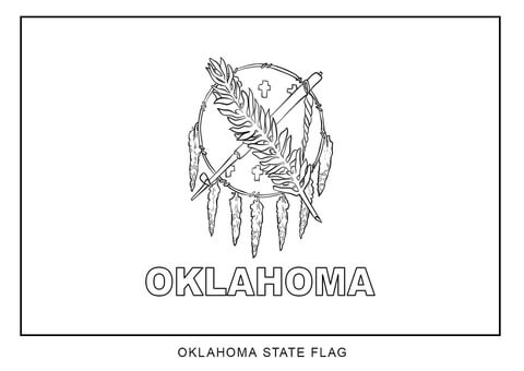 Flag of Oklahoma Coloring page