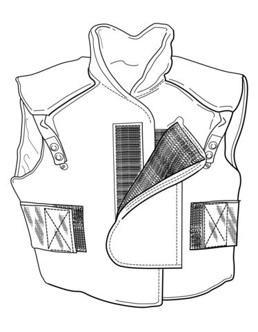 Flak Vest Coloring page
