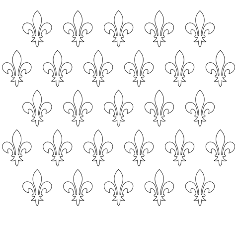 Fleur-de-Lis Pattern Coloring page