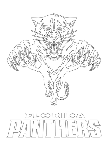 Florida Panthers Logo Coloring page