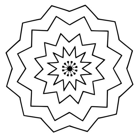 Flower Mandala Coloring page