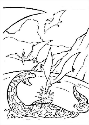 Pterosaurs Coloring page
